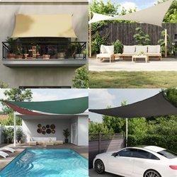 Toldo de vela rectangular tela oxford blanco 2,5x3,5 m