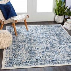 Surya alfombra vintage oriental azul/blanco 160x215