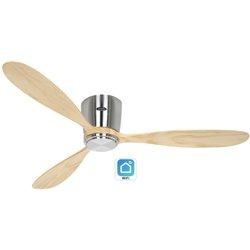 Eco plano wood 132, ventilador wifi sin luz, casafan