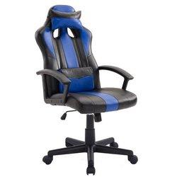 Silla Gaming Color Negro Y Azul Crash