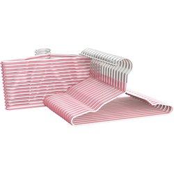 Com-Fort House Percha Plastico Cadete Rosa y Blanco 25 Cm Largo