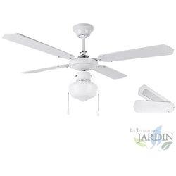 Ventilador de Techo ORBEGOZO 4 Palas Reversibles 3 Velocidades Blanco