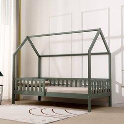 Cama cabaña infantil 190x90cm verde marceau