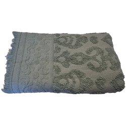 Toalla jacquard con flecos 30 x 50 cm - verde