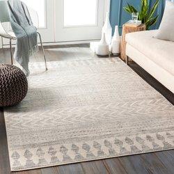 Surya alfombra escandinava bohemia gris 200x275