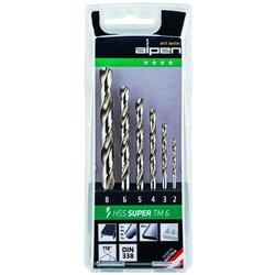 Estuche brocas alpen hss pro 6 piezas