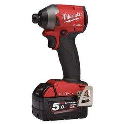 milwaukee 4933464091 avvitatore a impulsi compatto 18 volt 1/4 5,0ah tecnologia fuel one key valigetta heavyduty