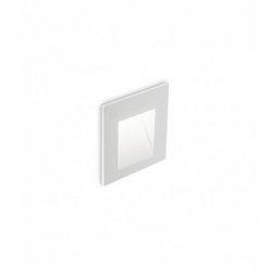 Aplique led exterior empotrable cuadrado blanco ip65, 3000k