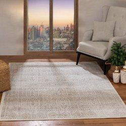 Surya alfombra vintage oriental marrón/marfil/gris 200x275