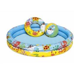 Piscina hinchable infantil bestway peces 122x20cm