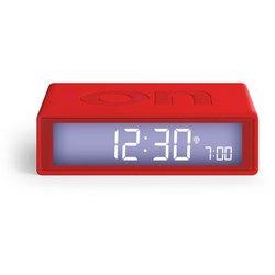 Lexon reloj despertador flip+ goma roja