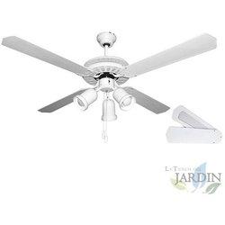 Ventilador de Techo ORBEGOZO 4 Palas Reversibles Color Blanco