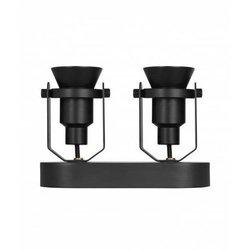 Luminaire decospot double spot - 2 spots led gu10 700lm 6w inclus - 2 finitions possibles - noir