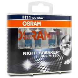 Bombilla para automóvil osram nightbreaker unlimited h11 55 w 12 v (2 unidades)