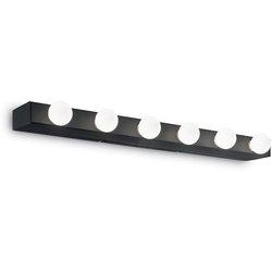 Ideal lux prive - aplique de pared 6 luces negro