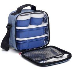 Tatay urban food casual - bolsa térmica porta alimentos 3l con recipientes. denim blue