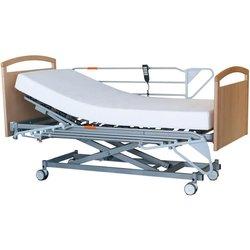 Cama asistencial con carro elevador colchón Hr Geros 90x190 cm Sin cabecero y piecero