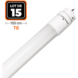 15 tubos led neón 25w 150cm t8 blanco frío 6000k gama pro