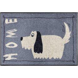 Felpudo 50x75 tejido estampado animal dogy gris