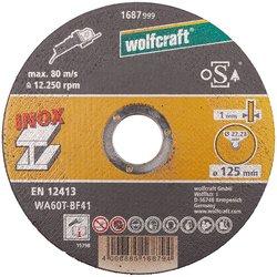 Discos de Corte Inox Wolfcraft 125x1.0x22.2mm (8463000)