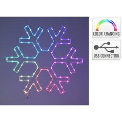 Adorno led cristal hielo, rgb, 90 leds, conexion usb. basics