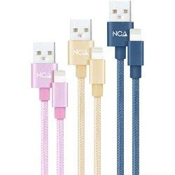 Cable Lightning Usb Dorado NANOCABLE Azul