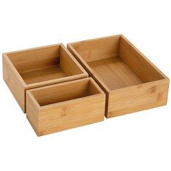 Set 3 cajas almacenaje 30 x 23 x 7cm ax73022 andrea house