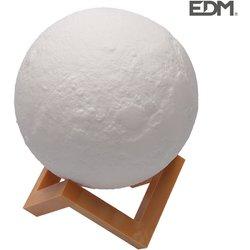 Lámpara de mesa EDM Luna Blanco 3,7 V