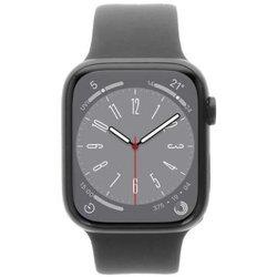 Smartwatch APPLE Series 8 GPS 45mm Aluminio Negro Medianoche y Correa Deportiva Negro Mp6N3Ty/A