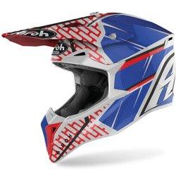 Airoh Casco de Cross  Wraap Idol Azul-Rojo Brillante