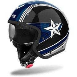 Airoh J110 Command Casco Jet - Negro Azul (M)