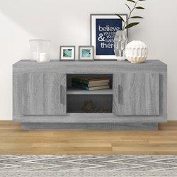 Mueble para TV Sonoma gris 102x35x45 cm madera multicapa