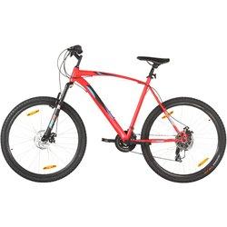 vidaXL Bicicleta montaña 21 velocidades 29 pulgadas rueda 53 cm rojo