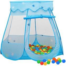 vidaXL Tienda de juegos para niños con 250 bolas azul 102x102x82 cm