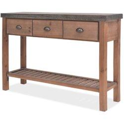 Mesa consola VIDAXL Marrón Madera (122x35x80 cm)