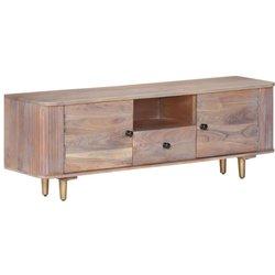 vidaXL Mueble de TV de madera maciza de acacia 118x30x40 cm