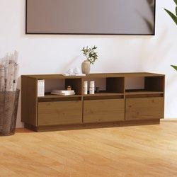 Mueble de TV VIDAXL Marrón Madera (140x37x50 cm)