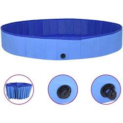 Piscina Perro Plegable Azul 300x40 cm PVC