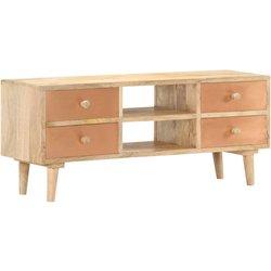 Soporte de TV de madera maciza de mango de 110x30x45 cm