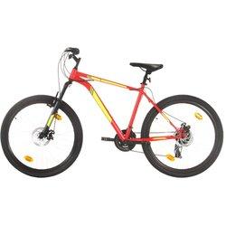 vidaXL Bicicleta de montaña 21 velocidad 27,5 pulgadas rueda 42cm rojo