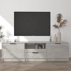 Mueble para TV gris hormigón 140x35x40cm madera multicapa