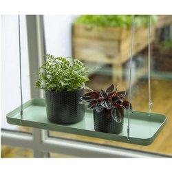 Soporte rectangular para colgar plantas verdes longitud 38 cm