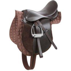 Kerbl Silla de montar Haflinger de cuero marrón 32198