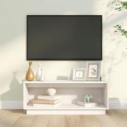 Mueble de TV VIDAXL Blanco Madera (90x35x35 cm)