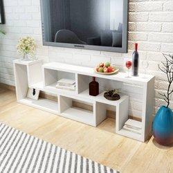 vidaXL Mueble para TV en forma de L blanco