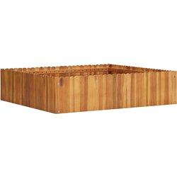 vidaXL Arriate de madera maciza de acacia 100x100x25 cm