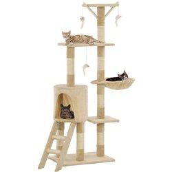 Árbol para Gatos con Arañazos en Sisal 138 cm Beige