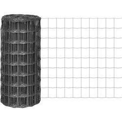 Valla Euro Acero 25x0,8 m Gris