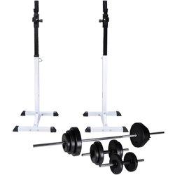 Squat Station con Barbell y Dumbbell Set 30,5 kg