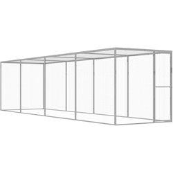 Jaula para gatos 6x1,5x1,5 m en acero galvanizado